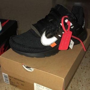 Black off white presto low
